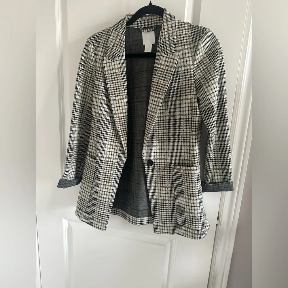 Structured plaid hm blazer - Picture 1 of 3